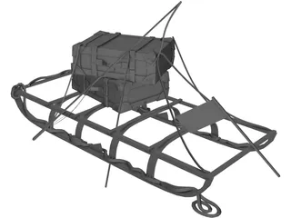 Antartic Sled 3D Model