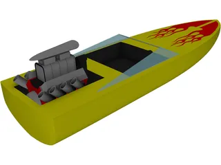 Speed Boat 3D Model