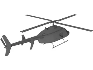 Bell 206 JetRanger 3D Model