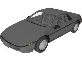 Pontiac Fiero ST Notchback 3D Model