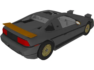 Pontiac Fiero GT Fast back 3D Model