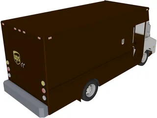 UPS Step Van 3D Model