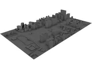 Sejongno in Seoul city South Korea 3D Model