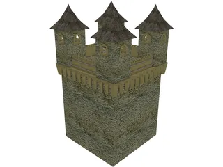 Medival Castle 3D Model