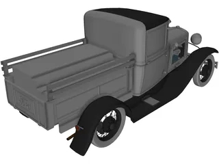 Ford Model A Pickup (1930) 3D Model