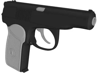 Makarov Pistol 3D Model