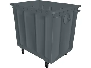 Trash Bins 1000 lt 3D Model