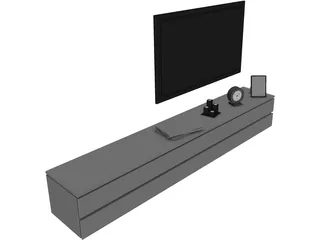 TV Stand Low 3D Model