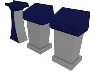 Podium 3D Model