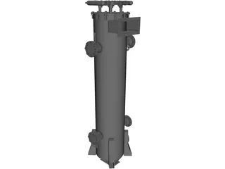 Biomass Heat Exchanger 3D Model