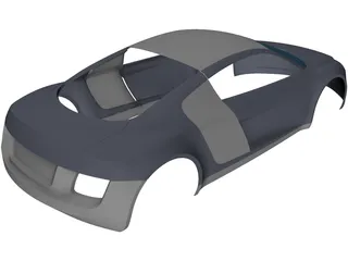 Audi R8 Body 3D Model