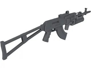 AK-74M 3D Model