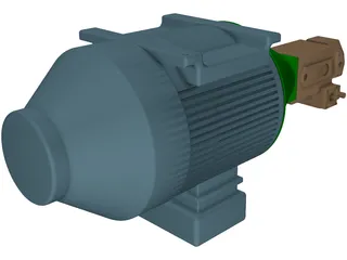 Motor Bellhousing Coupling Pump 3D Model