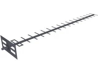 Yagi Antenna 3D Model