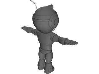 Robot Genie 3D Model