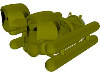 Deep Sea Submersible 3D Model