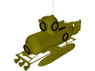 Deep Sea Mini Submarine 3D Model