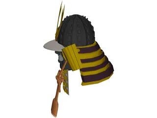 Kabuto Armor 3D Model