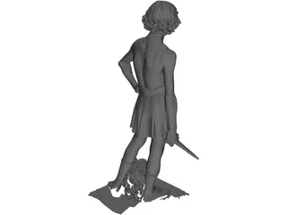 Classical Statue 3D Model