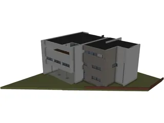 Little Hospital Building 3D Model