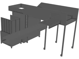 Top Load Palletizer 3D Model