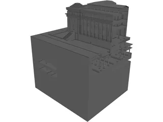 James Farley Post Office 3D Model