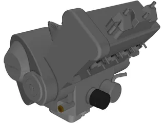 Honda CBR600RR Engine 3D Model