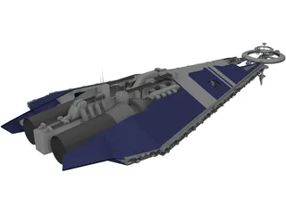 Babylon 5 Narn Military Base 10 3D Model
