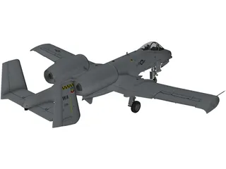 A-10 Thunderbolt II 3D Model