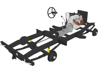 Chassis Land Rover 3D Model