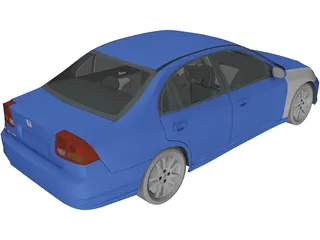 Honda Civic (2005) 3D Model