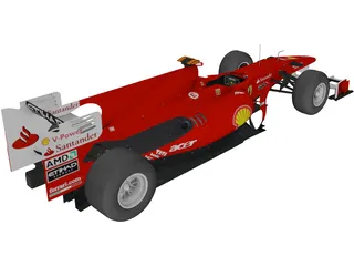 Ferrari F1 F10 (2010) 3D Model