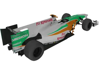 Force India VJM03 F1 (2010) 3D Model