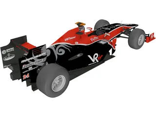 Virgin VR-01 F1 (2010) 3D Model