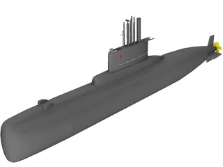 German Type 209 3D Model