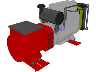 Diesel Generator 3D Model