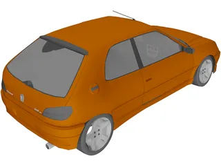 Peugeot 306 GTi 3D Model