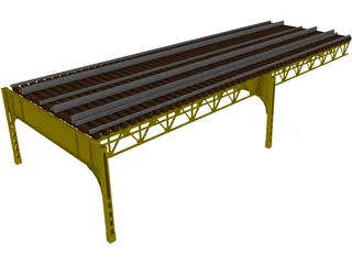 Chicago L-Track 3D Model