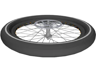 Wheel Disc Brake High Profile 3D Model