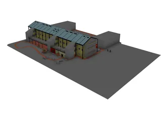 Social House A Class 3D Model