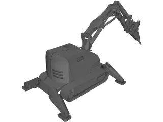 Brokk Demolition Robot 3D Model