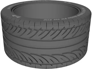 Hankook Ventus V12 Evo K110 Tire 305/25ZR 20 3D Model