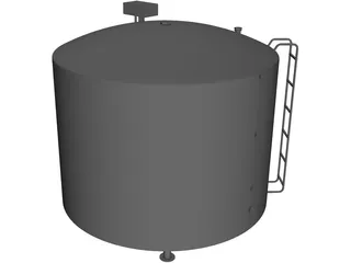 Milk Silo 3D Model