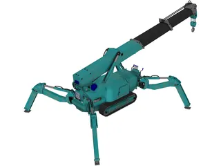 Maeda MC 285 Mini Crawler Crane 3D Model