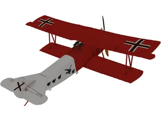 Fokker R7 3D Model