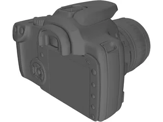 Canon EOS 400D 3D Model