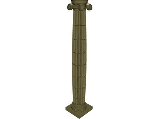 Ionic Column 3D Model