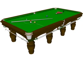 Pool Table 3D Model