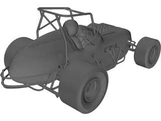 Sprint Car Buggy 3D Model