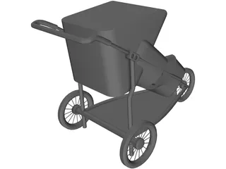 Baby Carriage 3D Model